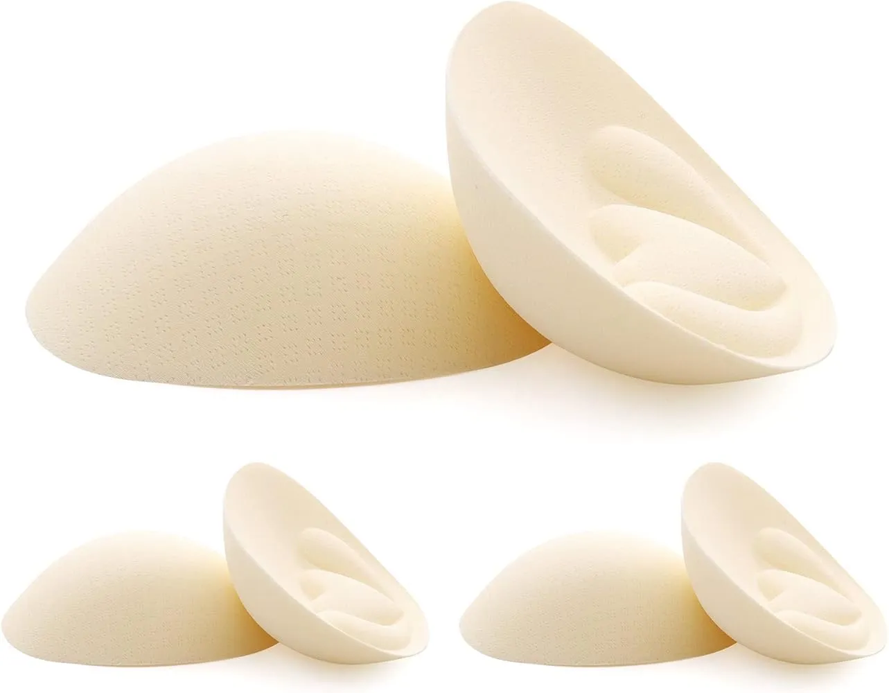 Spongy breast pads thick